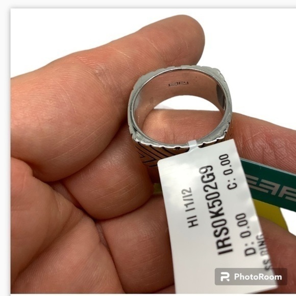 NWOT Effy sterling silver gold band ring - Picture 2 of 5